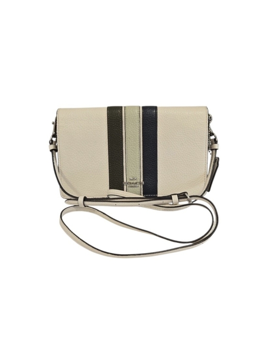 Coach Handbags - Coach Anna Fold Over Clutch Crossbody with Racing Stripe